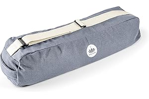 LOTUSCRAFTS Sac de Yoga en Coton Bio, modèle Pune, pour Tapis de Yoga et Accessoires de Yoga, équitable & écologique, Certifié GOTS