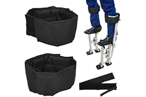 aleawol Drywall Stilts Straps 2Pcs Adjustable Nylon Stilt Leg Bands Strap, Extra Comfort Thick Padded Stilt Straps for Plastering Painting Wiring, Suitable for Various Brands of Stilts