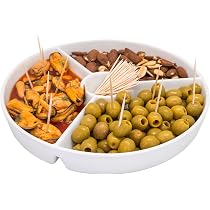 Assiette Snacks Nerthus FIH 333 - Porcelaine Blanche 19,5x19,5cm - 3 Compartiments