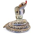 Zappi Co Kids Stuffed Soft Cuddly Plush Snake Toy - Part of Safari Animals Collection: Realistic and Lifelike, Perfect for Kids(Cobra)