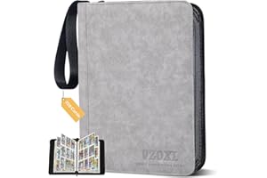 VZOXL Trading Card Binder 9 Pocket with 40 Double-Sided Pages for 720 Side,Waterproof PU Card Collection Folder,Premium Trading Card Holder Compatible with Game Cards Collect,Gift. (M)