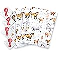 Horse Party 100% Recycled and Recyclable eco Printed Gift Wrapping Paper - 4 Sheets and 4 Tags - Birthday- Christmas - Mother's Day