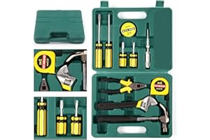 GENERIC 11PCS Household Hand Tools Kit DIY Hand Tool Toolbox Set with Storage Case Including Daily Repair Small Tool for Home Use