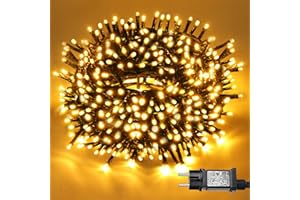 FZIFZI Guirlande Lumineuse de Noël 20 m 200 LED Blanc Chaud – 8 Modes avec Fonction Mémoire – Guirlande Extensible Étanche IP44 – Décoration Lumineuse Intérieur Extérieur, Sapin, Fête, Jardin