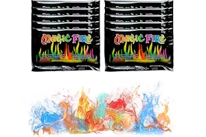 JurciCat Färgglatt Eldpulver10g X 10 Magic Fire Colors Powder Set Fire Colors Powder Colourful Fire Powder För Utomhusevenema
