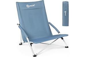 Homecall Sedia pieghevole da spiaggia colore blu