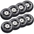 TOBWOLF 8 Pack Inline Skate Wheels Replacement, 64mm/70mm/76mm, 82A/84A with ABEC-7 Bearing, Indoor/Outdoor Roller Skate Wheels, Roller Skating Wheels