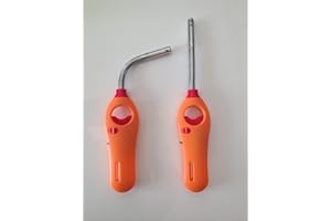 Equilibre et Aventure Allume Gaz Orange avec Embout métal Flexible Rechargeable Hyper Pratique : cuisinière, Barbecue, Bougies,...