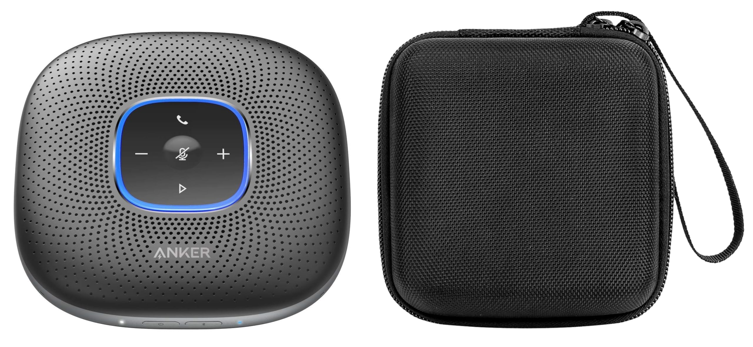 M.G.R.J® Portable Carrying Case Cover for Anker PowerConf 3 Watt Wireless Bluetooth Speaker (Hard|EVA|Black)