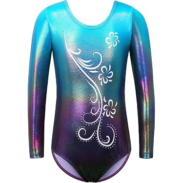 Showudesigns Maillot De Bain 1 Pièce Fille Gymnastique Natation Violet 7-8 Ans