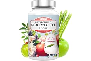 ‎EINBÄR Stoffwechsel Komplex Hochdosierter 10 in1mit Grüner Tee L-Carnitin, Garcinia Cambogia, wilder indischer Spargel Coleusbalsam Apfelessig Cholin Chrom, Vitamin B6 120 vegetarische Metabolismus-Kapseln