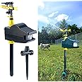 Répulsif à Eau Solaire Avec Détecteur De Mouvement PIR - Protection Jardin Et étang Contre Oiseaux, Chats, Rongeurs - Jet D'eau 8m, étanche IP65