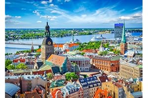 BESDRETOR Puzzles 1000 Pieces for Adults jigsaw puzzles for adults 1000 Piece Puzzle Educational Games-Riga Old Town- Home Decoration Puzzle 1000 Pieces