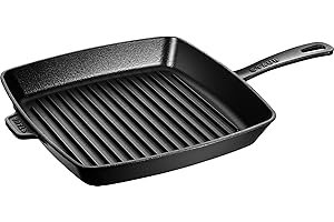 STAUB Gril Américain en Fonte, Carré, 30 x 30 cm, Noir Mat