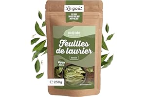 Feuille de Laurier entières Monte Nativo (250g) - Feuilles de Laurier - Bay Leaf - Épices aromatiques séchées avec soin, idéales pour Cuisiner et Assaisonner - Arôme et Goût intenses