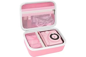 Againmore Kinder Kamera Tasche Kompatibel mit GREENKINDER/for Uleway/for Gofunly/for NUOTUN Digital Kamera. Sofortbildkamera Aufbewahrungsbox (pink)