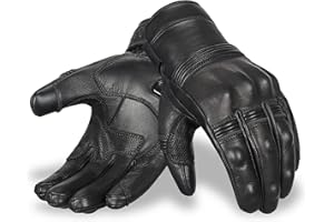 Oro Biker Motorbike Gloves Premium Leather Motorcycle Motorbike Gloves Touch Screen Knuckle Protective Full Finger Racing Riding Gloves