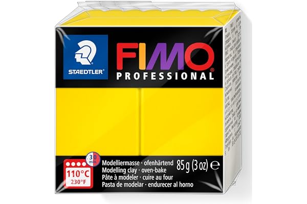 Staedtler - Fimo Professional - Pain Pâte à Modeler 85 g Jaune Pur