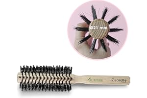CASALFE Cepillo madera redondo alisador cerda jabalí M - antifrizz, 1 unidad