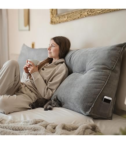 MZYZPPBD Rugleuning Bedkussen Leeskussen Voor Slaapbank Comfortabel En Zacht Lendenkussen Hoofdsteun Voor Bed Hoofdeinde Met Afneembare Hoes Voor Slaapkamer Met Tatami-Bank,E,180 x 10 x 50 cm