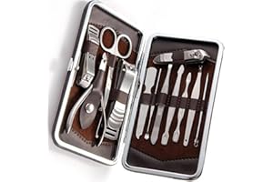 ONEBRAND Manicure Set |12pcs Nail Clippers Pedicure Kit | Nail Care Grooming Kit | Nail Cutter Set | Manicure Set For Women & Men | Pedicure Manicure Set | Cuticle Remover (Set of 12pcs)
