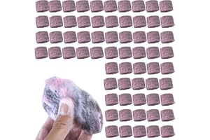 GÉNÉRIQUE 70 Pièces Tampon Jex avec Savon Jex Tampon de Savon en Laine d'acier pour Nettoyer Les casseroles pré-savonnés récurer en métal Anti-Rayures,Éponges De Nettoyage Ménager pour Éliminer La Saleté (70pc)