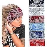 Kavya 6 Pezzi Fasce Per Capelli Donna, Larga Fascia Capelli Elastici Stampa Alla Moda Stampa Floreale Accessori Capelli Per L
