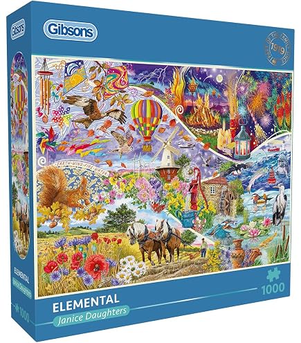 Gibsons Playtime Favourites Puzzle – 1000 Teile, Nostalgisches Spielzeug-Motiv
