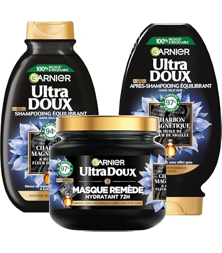 Pack Garnier Ultra Doux Infusion Eau De Riz - Shampooing + Masque + Après-shampooing 250 Ml - Neuf