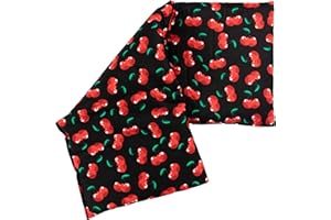 GIRAFFENLAND Cuscino riscaldabile con noccioli di ciliegia, 20x50cm. Cuscino termico con 3 compartiment per la schiena, il ventre e molto altro. Terapia caldo e freddo (cherry-black)