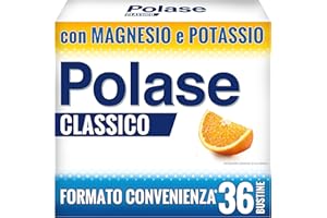 Polase Classico, Magnesio e Potassio,Integratore Alimentare, contro Stanchezza e Fatica Fisica, Caldo, Sali Minerali Organici, Gusto Arancia, Formato convenienza 36 Bustine*