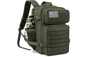 QT&QY Taktischer MilitäR Rucksack Herren Groß 25l/35l/45L Bundeswehr Rucksack 3 Tage Molle Armee RucksäCke Assault Backpack Outdoor Wasserdicht Pack Tasche