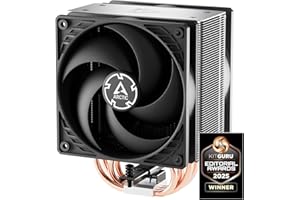 ‎ARCTIC ARCTIC Freezer 36 - CPU Kühler mit Push-Pull für Intel & AMD, Single-Tower, Zwei druckoptimierte 120 mm P-Lüfter, Hydrodynamisches Gleitlager, 200–1800 rpm, 4 Heatpipes, inkl. MX-6 Wärmeleitpaste