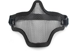 WarmHeartting Airsoft Maske Taktische Gesichtsmaske Tactical Metal Mesh Maske Paintball Gesichtsschutz für Halloween Film Requisiten Cosplay