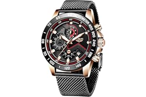 LIGE Orologio al Quarzo Analogico da Uomo Cronografo Impermeabile Orologi