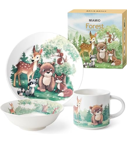 ASA 38951314 - Set di stoviglie per bambini, in porcellana