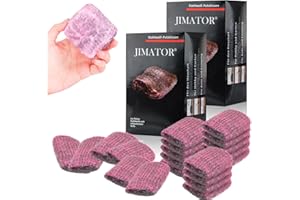 Dellyy Lot de 2 paquets de 10 éponges en laine acier savonneuse en laine d'acier