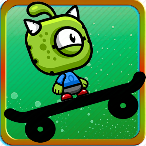 Free Games Alien UFO Skate n Jump Run Runner Game for Kids Teens Adults