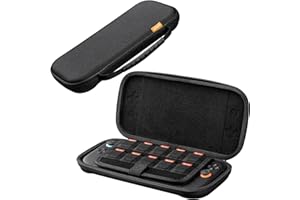 JETech Szczupły Transportowe Etui dla Nintendo Switch 2 (2025) 7,9 Cala, Twarda Powłoka Przenośna Torba Podróżna z 10 Miejsc na Karty do Gry, Lekka Antyzarysowaniowa Ochrona (Czarny)