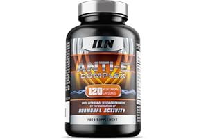 IRON LABS NUTRITION Anti-E Complex for Men – Hormonal & Estrogen Regulation Complex – 1 Month Course – Blocker with D Aspartic Acid, Nettle Leaf, Resveratrol (120 Capsules)