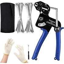Kabelbinderpistolen-Set Mit 200 Edelstahl-Kabelbindern – Robust, UV-beständig, Für Garten, Auto & Industrie