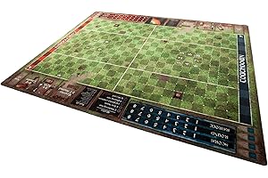 playmats.EU BB070 Blood Bowl Tapis en Caoutchouc pour Jeux de Combat, 90 x 70 cm