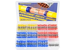 haisstronica 220 conectores de alambre para soldadura, conectores de cable Haisstronica para soldadura, conectores de cable eléctricos aislados impermeables, conectores de culata