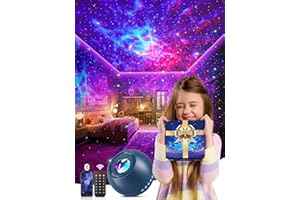PIKOY Galaxy Projector,105 Light Modes Star Night Light Projector,15 White Noises+Bluetooth Speaker Star Night Lights【The Awesome Gifts for Kids & Family】