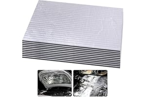 Lifemaison 20PCS Car Sound Deadening Self Adhesive Mat,25cm*18cm*5mm Butyl Sound Deadener Mat Audio Car Sound Dampening for Car Trunk,Door,Floor and Ceiling,Sound Deadening Mat,Audio Noise Insulation