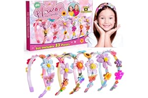 HappyKidsClub Regalo Bambina 4 5 6 7 8 9 10 Anni, Cerchietto Bambina Cerimonia Giochi Bambina 5-10 Anni Femmina Giocattoli Bambina 3 4 5 6 Anni Idee Regalo Kit Lavoretti Creativi per Bambini