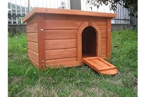 BUNNY BUSINESS Rabbit/Guinea Pig Deluxe Hide House/Run Hutch, 60 × 40 × 40 cm (Red-Deluxe-Hide)