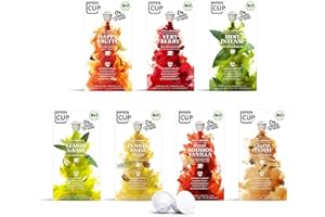 ‎MY-TEACUP My Tea Cup – FRÜCHTE- und KRÄUTERTEE BOX: 7 x 10 KAPSELN BIO-TEE I 7 SORTEN I 70 Kapseln für Nespresso®³-Kapselmaschinen I 100% industriell kompostierbar & nachhaltig – 0% Alu…