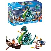 PLAYMOBIL | Deniz canavarı ile Viking | 4 yaş ve &uuml;zeri &ouml;ğrenme oyuncağı | fantezi dolu oyuncak | ejderha fig&uuml;r&uuml; ve Viking gem
