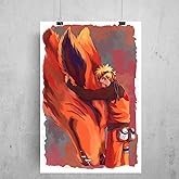 RedCloud Naruto Uzumaki Naruto Anime Wall Poster of Size 12x18 inch | Adhesive Tape Attached Wall Decor Posters, Anime Poster
